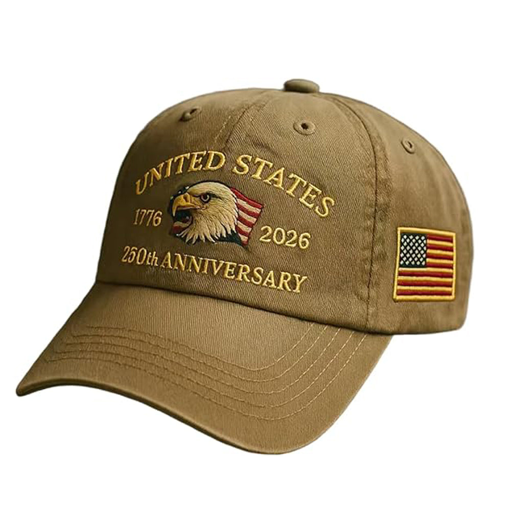 250th Anniversary Usa Baseball Capadjustable Retro Embroidered Hat For Men Women Gifts