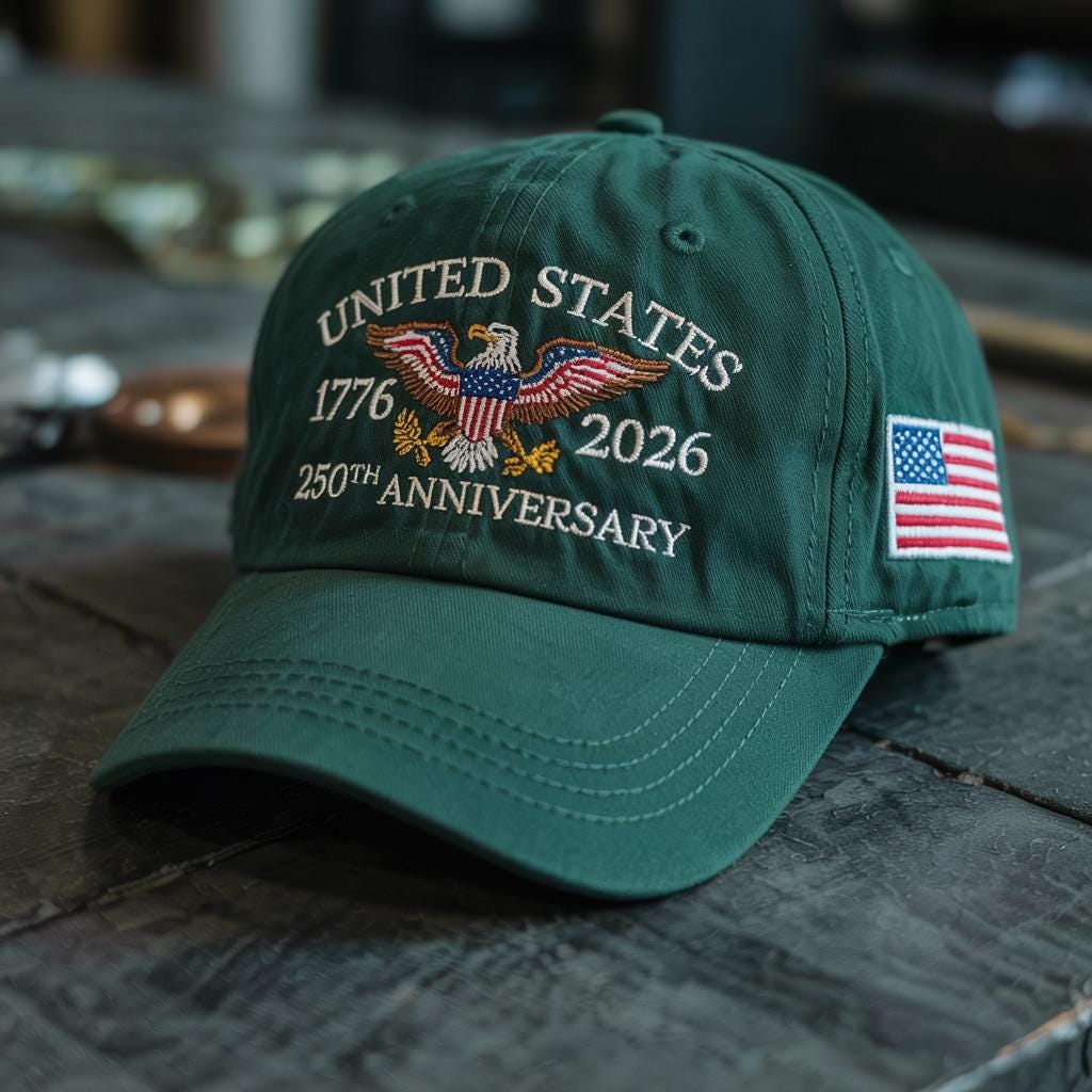 250th Anniversary Embroidered Baseball Us Tribute Retro Cap Anniversary Gift Gift For Dad