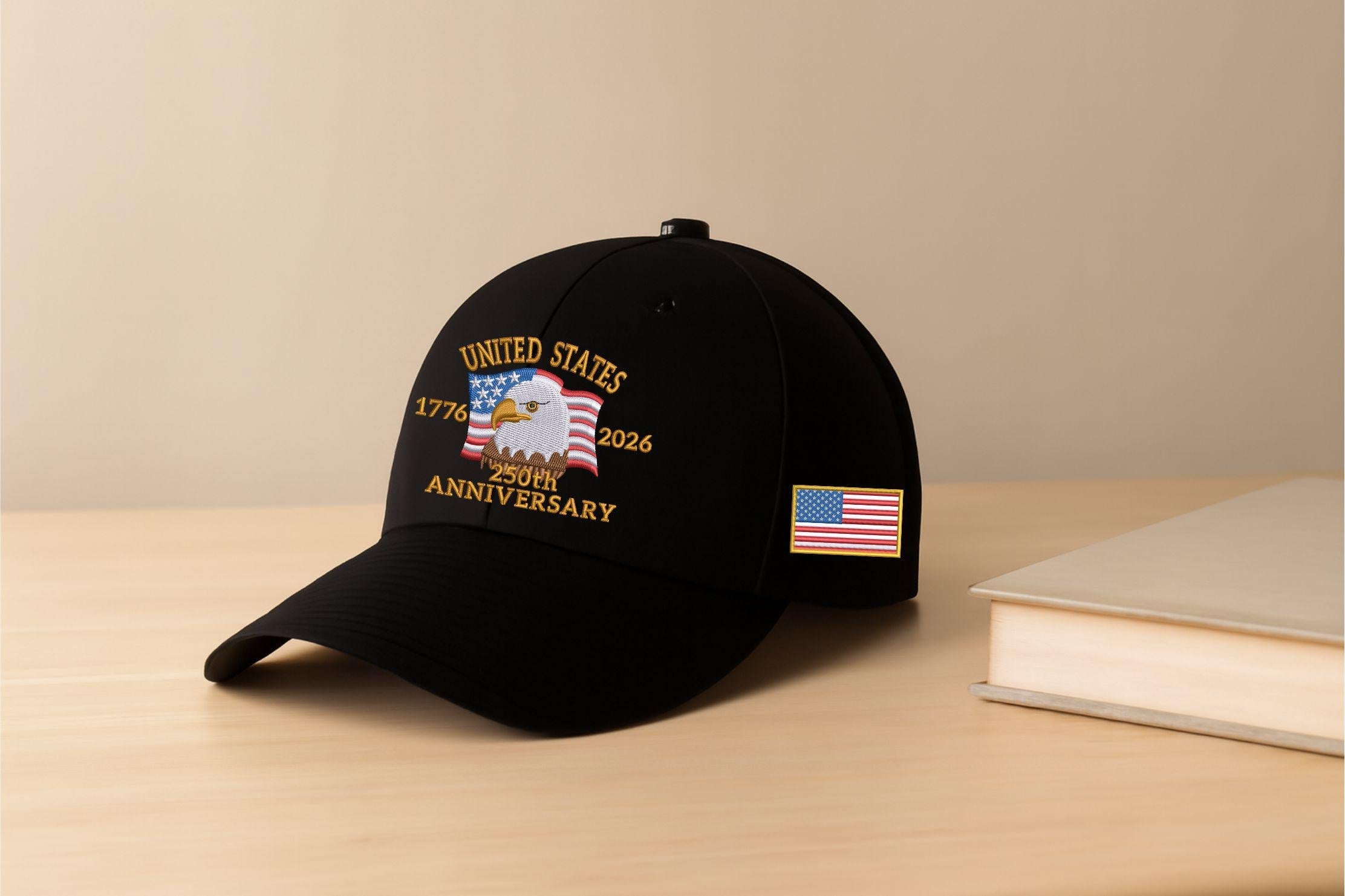 Usa 250th Anniversary Hat 1776 2026 Bald Eagle Embroidered Cap American Flag Patriotic Baseball Hat American Eagle Hat Us Tribute Cap