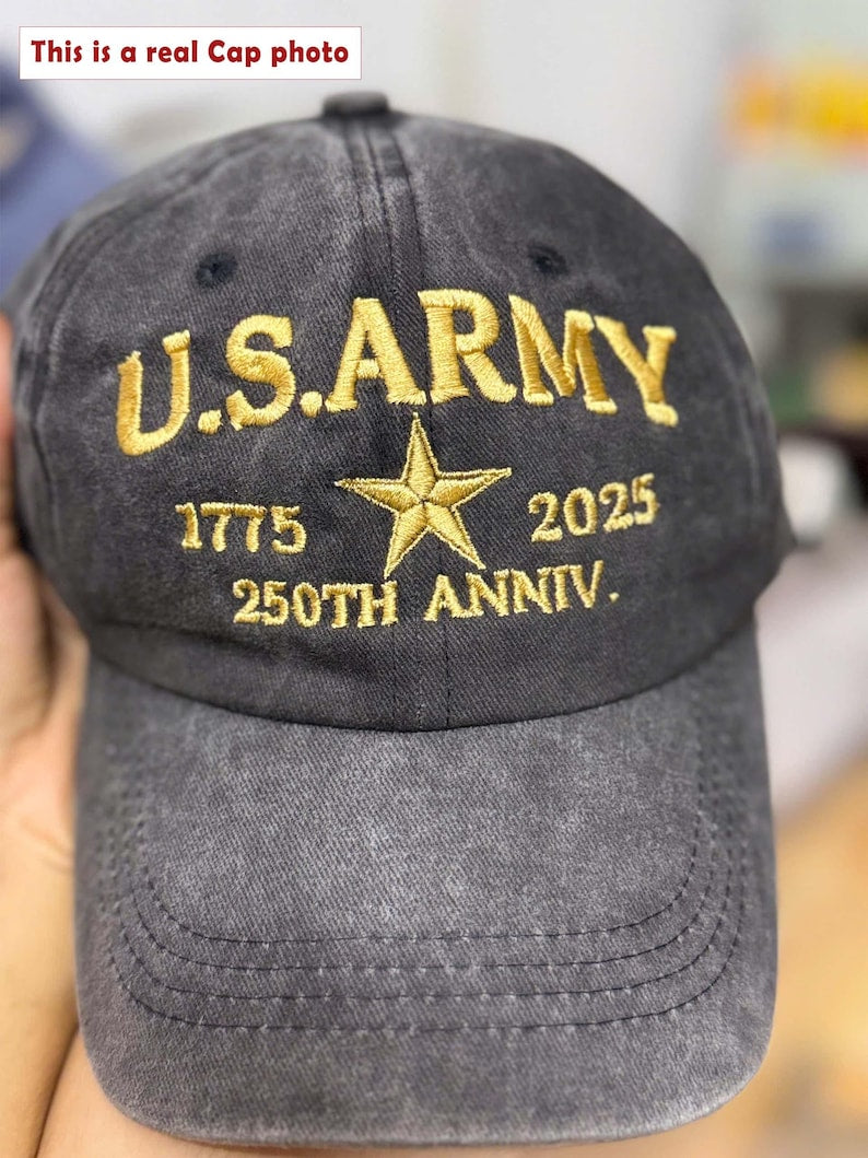 United States Army 1775 2025 Embroidery Cap Patriotic Usa Army Us Military Parade 250th Anniversary 2025 Hat