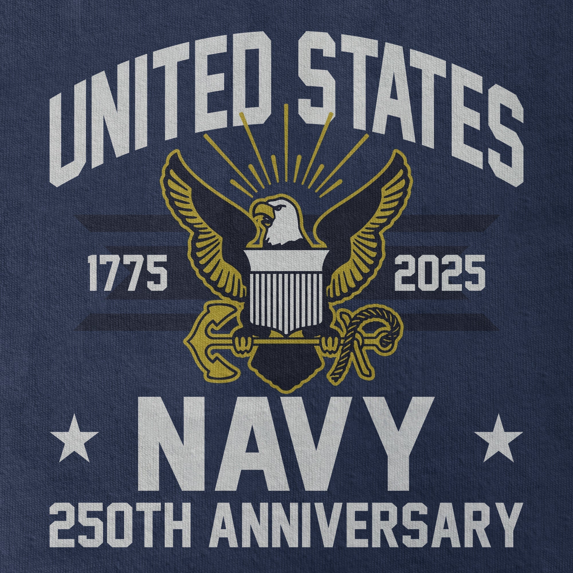 Navy 250th Anniversary Classic Tshirt Sweatshirt Hoodie
