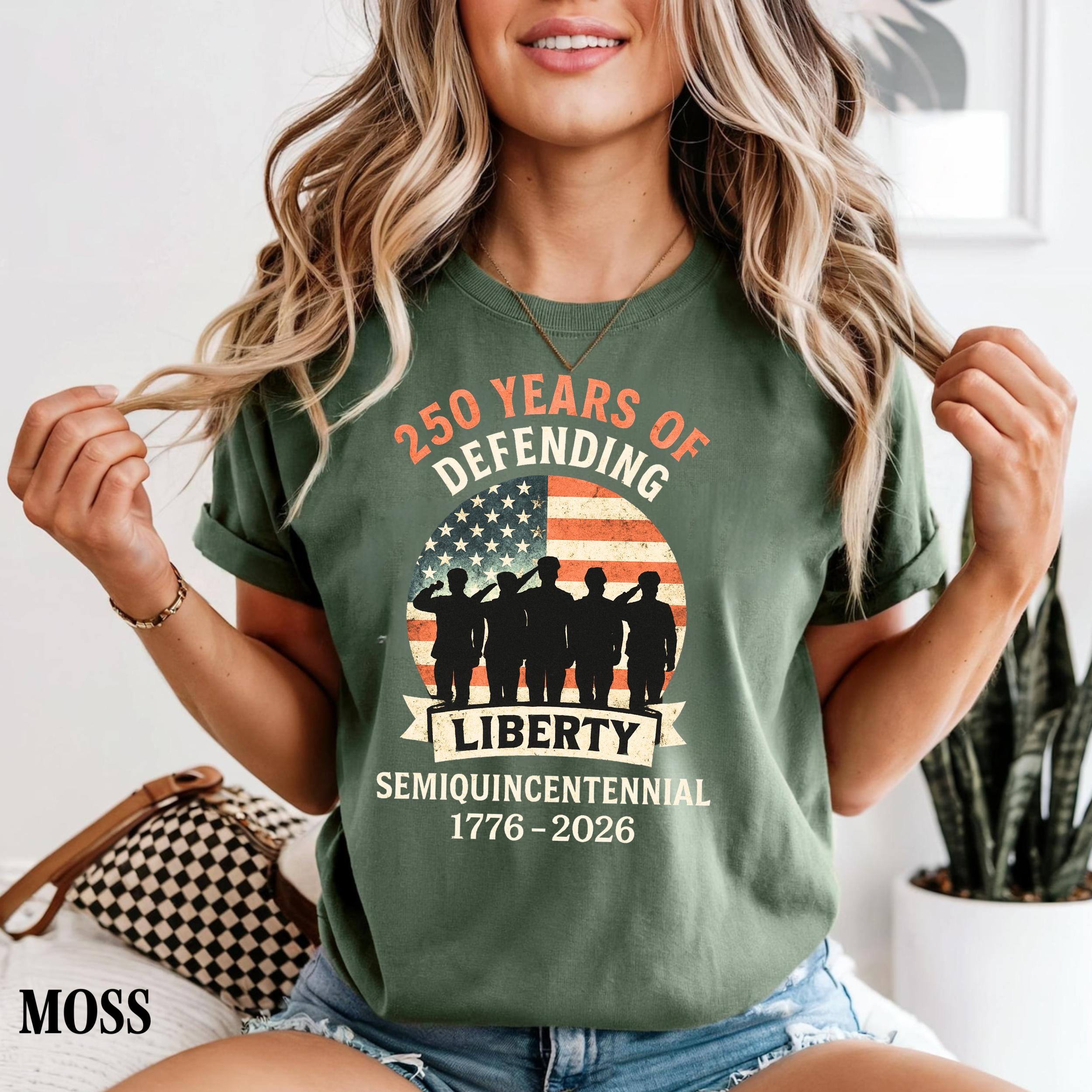 Usa 250th Anniversary Shirt Patriotic Semiquincentennial Comfort Colors Tee