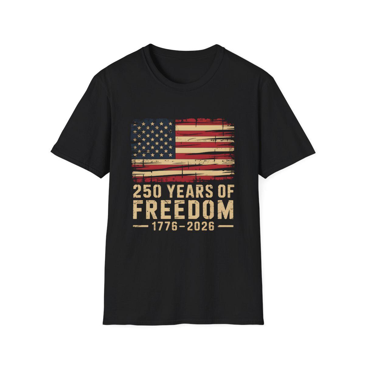 Usa Flag 250 Years Of Freedom Shirt Distressed Us Flag T Shirt Patriotic 1776 2026 America Anniversary Tee 4th Of July Independence Day
