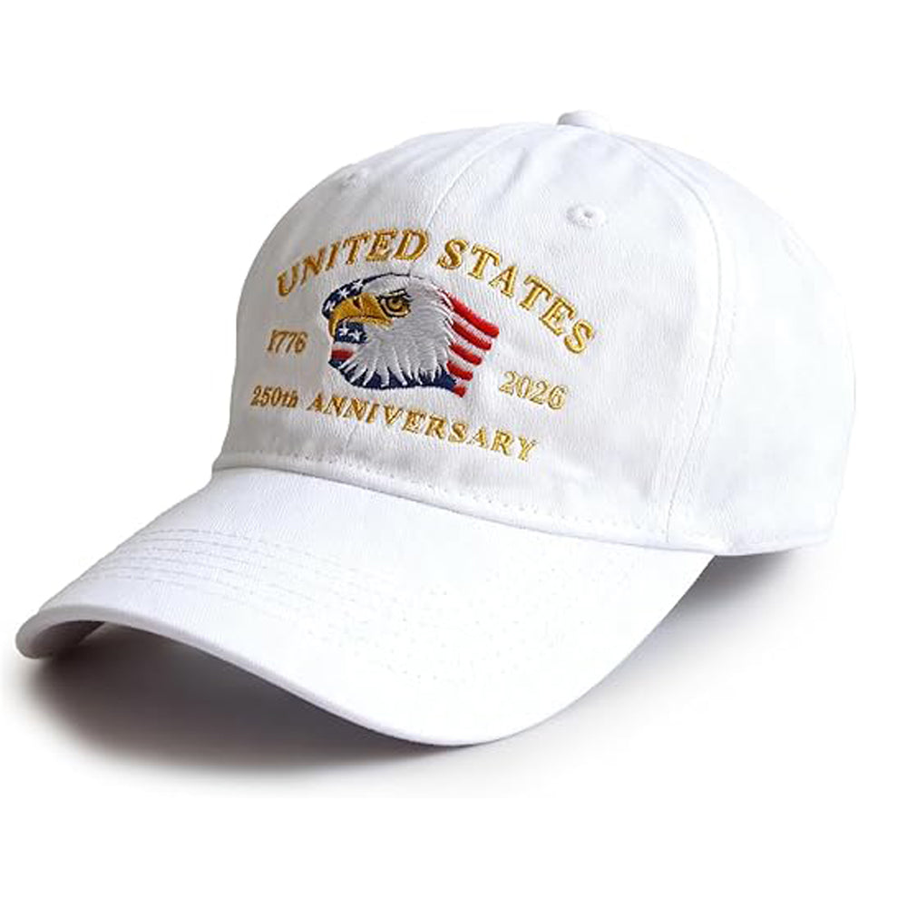 Eagle Usa 250th Anniversary Hat Adjustable United States Patriotic Cap For 250th Celebrationvintage Washed Baseball Cap