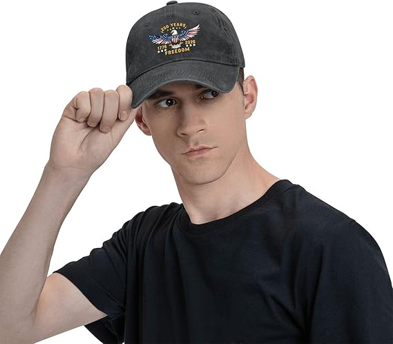 Us 250th Anniversary Hats For Men Vintage Washed Distressed Baseball Cap