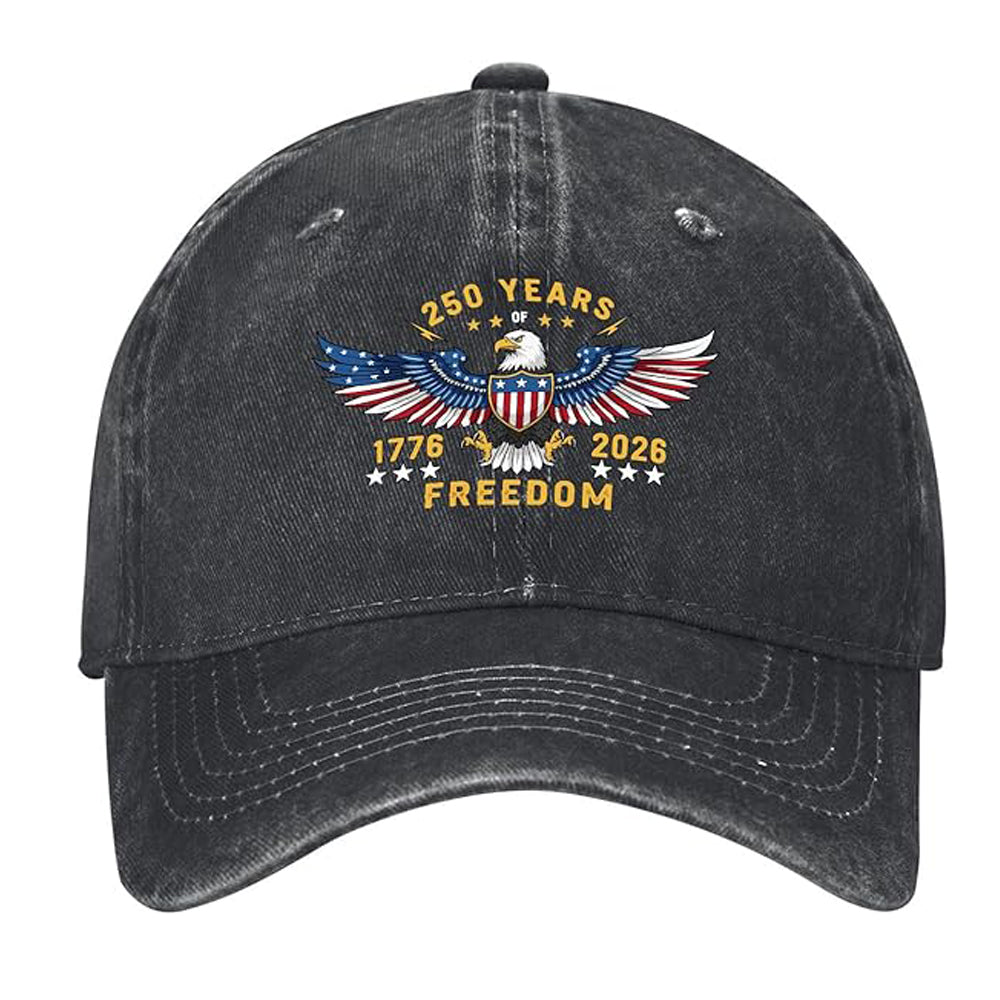 Us 250th Anniversary Hats For Men Vintage Washed Distressed Baseball Cap