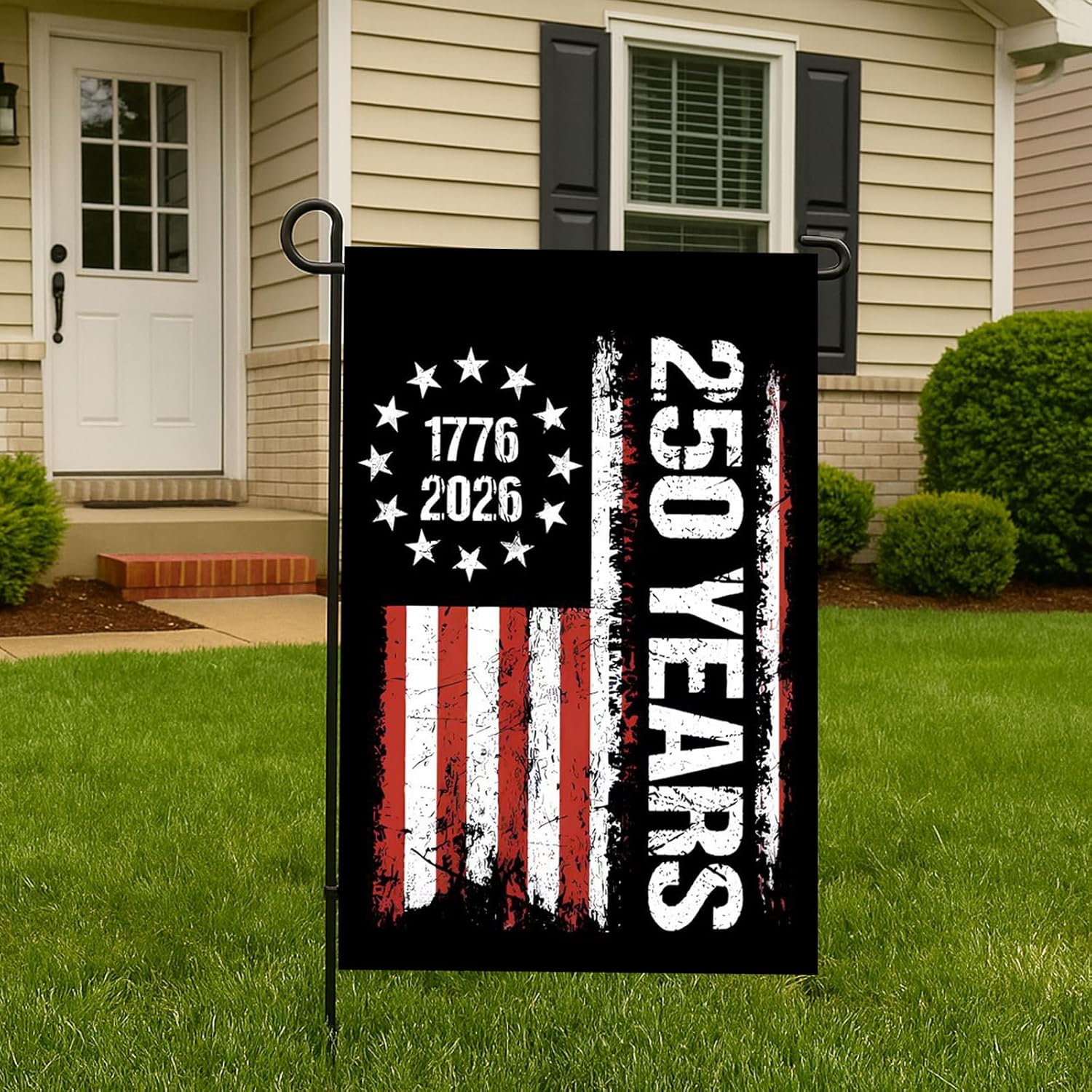250 Years America Garden Flagblessings 250th Years Anniversary Usa Patriotic Banner Double Sided With Stars And Stripes Design1776 2026 Commemorative