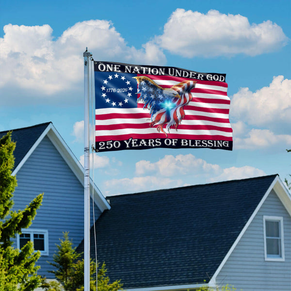 One Nation Under God 250 Years Of Blessing 250 American Flag