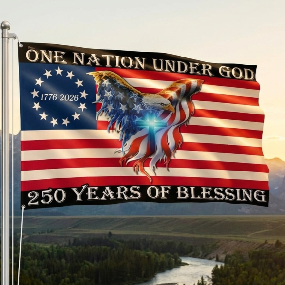 One Nation Under God 250 Years Of Blessing 250 American Flag
