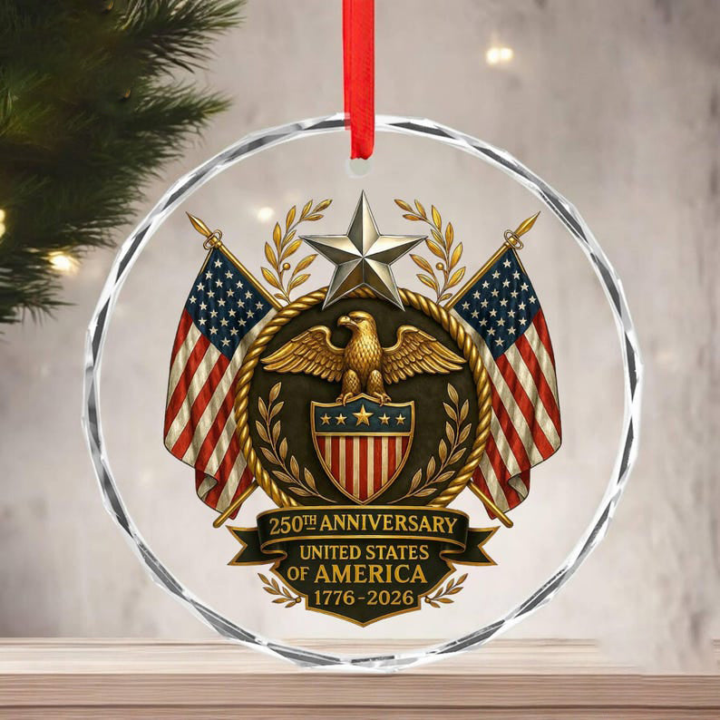 250th Anniversary Usa 250th Celebration Ornament Military Veteran Keepsake Patriotic Christmas Ornament Gift For Veteran Dad Or Soldier