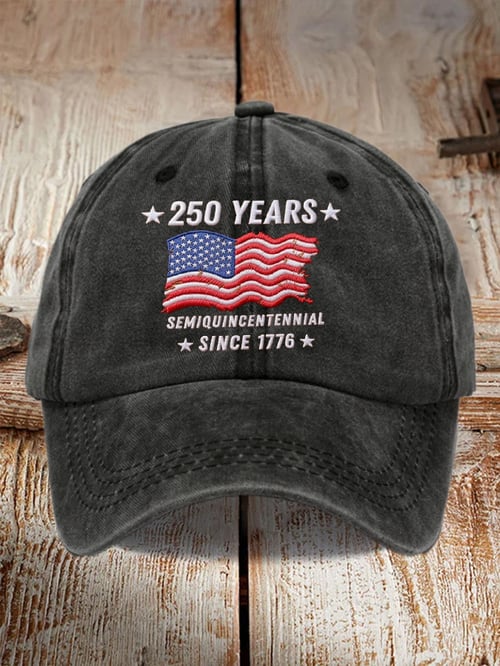 250th Anniversary Vintage Washed Cap American Independence 1776 2026 Patriotic 4th Of July