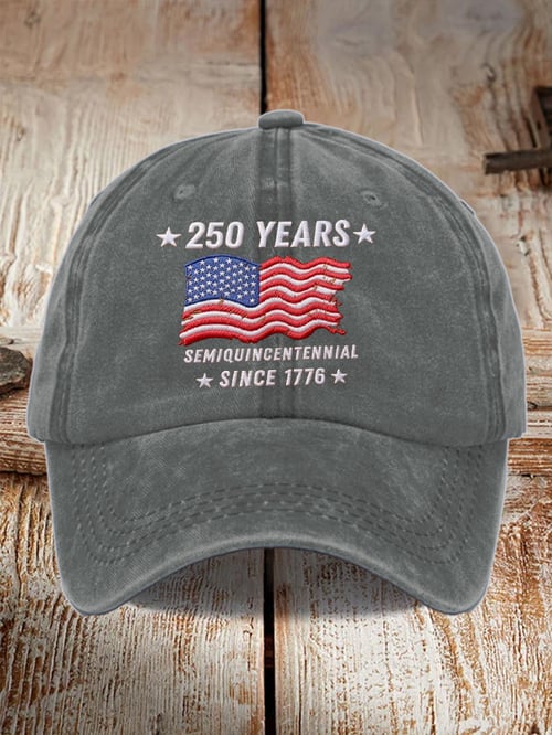 250th Anniversary Vintage Washed Cap American Independence 1776 2026 Patriotic 4th Of July