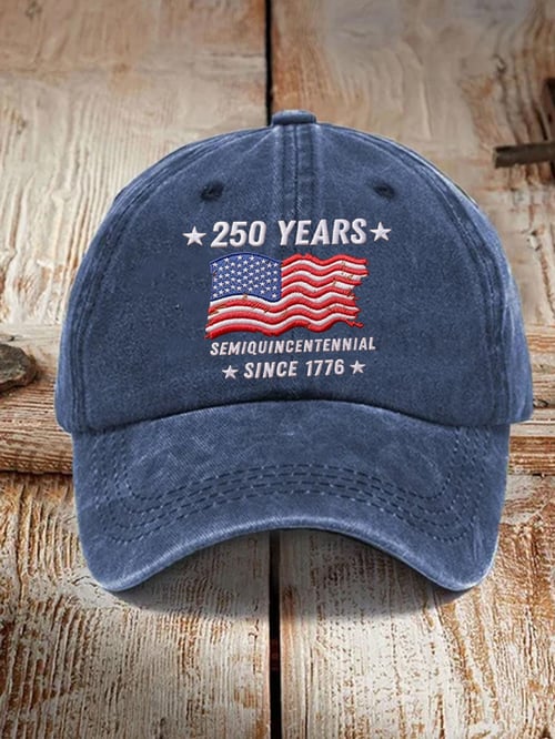 250th Anniversary Vintage Washed Cap American Independence 1776 2026 Patriotic 4th Of July