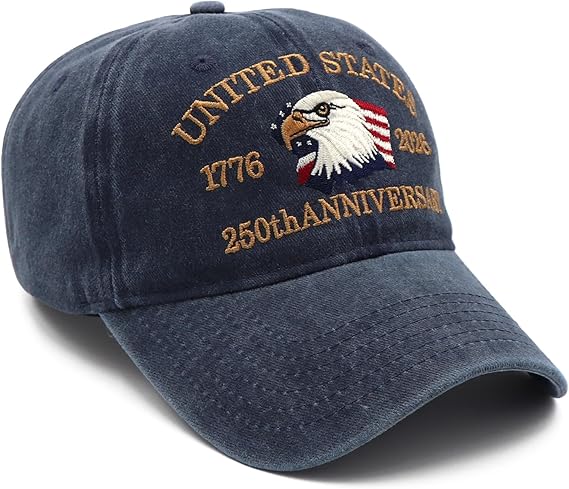 United States 250th Anniversary Hat Usa Baseball Cap 1776 2026 American Eagles Hat Patriotic Embroidered Hats For Men Women
