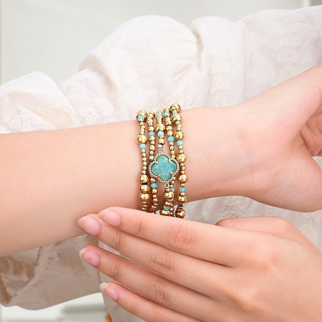 Healing Amazonite Delight Stretch Apple Watch Strap