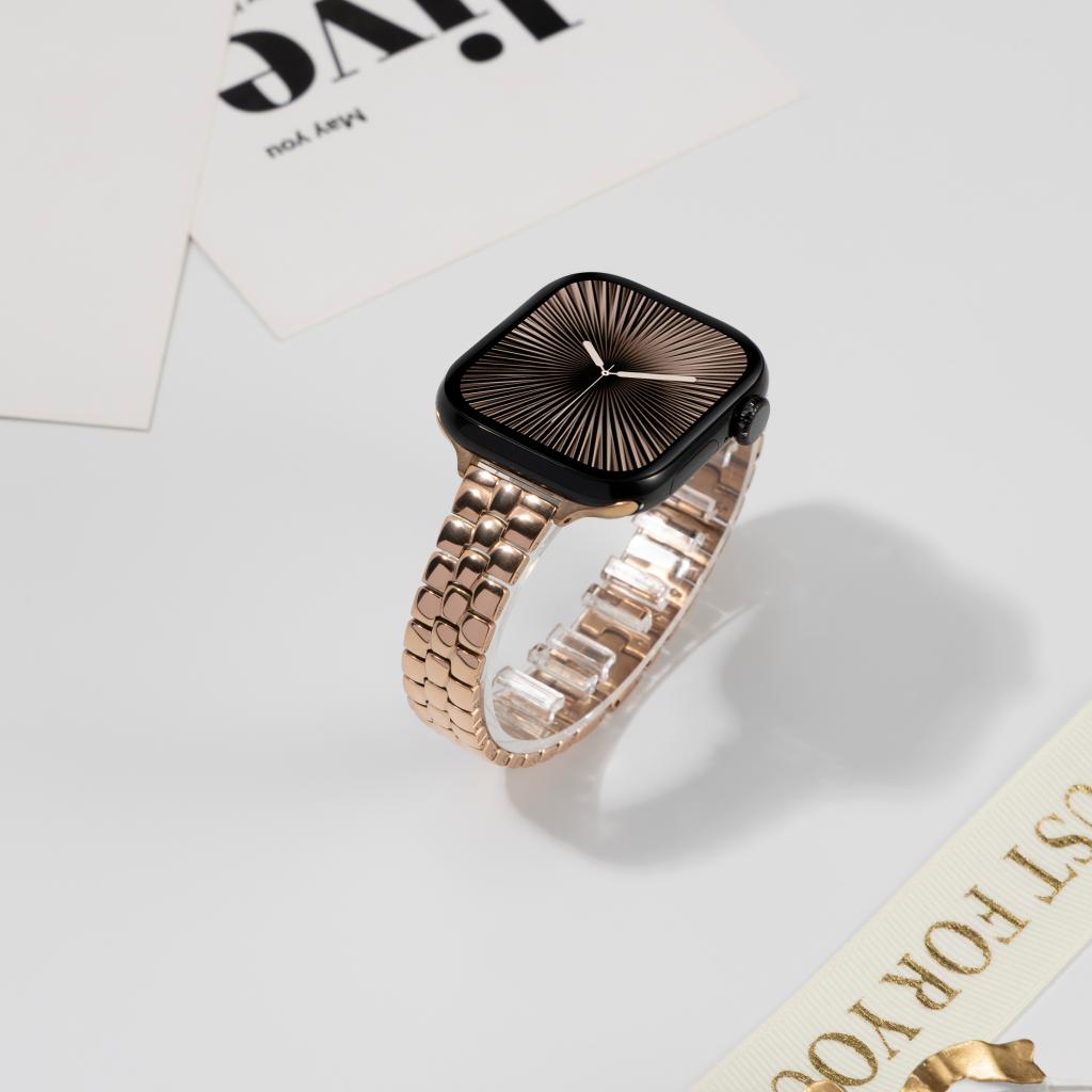 Rounded-Link Metal Bracelet