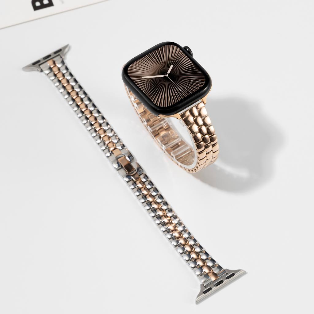 Rounded-Link Metal Bracelet