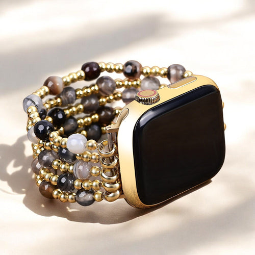 Agate Elegance Stretch Apple Watch Strap