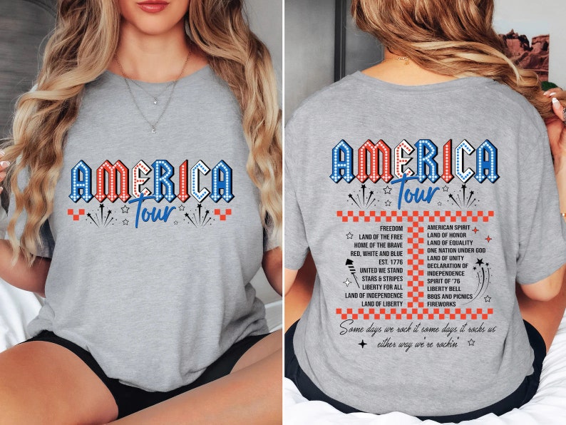 Retro America Tour Shirt 4th Of July Shirt 1776 Independence Day Shirt America Shirt Usa Shirt American Flag Shirt Memorial Day Shirt