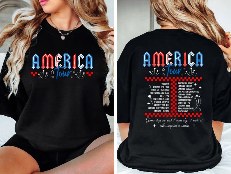 Retro America Tour Shirt 4th Of July Shirt 1776 Independence Day Shirt America Shirt Usa Shirt American Flag Shirt Memorial Day Shirt