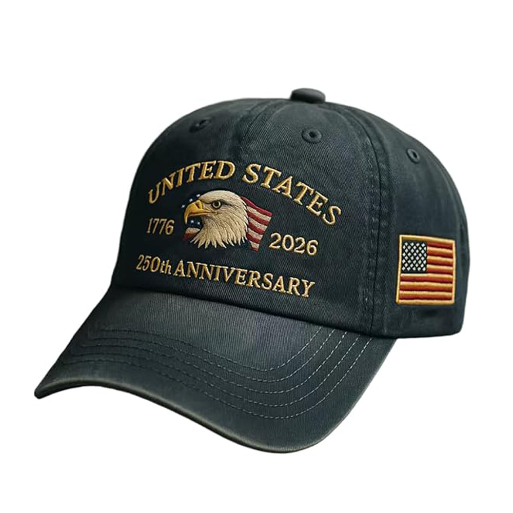 250th Anniversary Usa Baseball Capadjustable Retro Embroidered Hat For Men Women Gifts