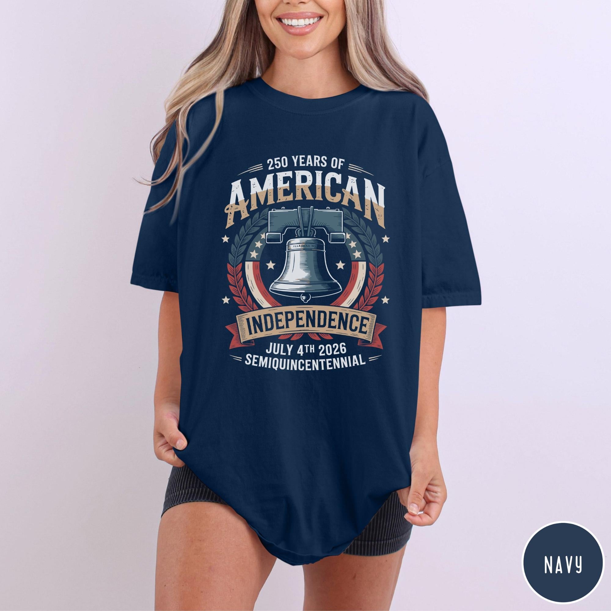 250 Years Of American Independence Shirt 250th Independence Day Shirt Liberty Bell Graphic Tee Retro American Heritage Shirt 4th Of July
