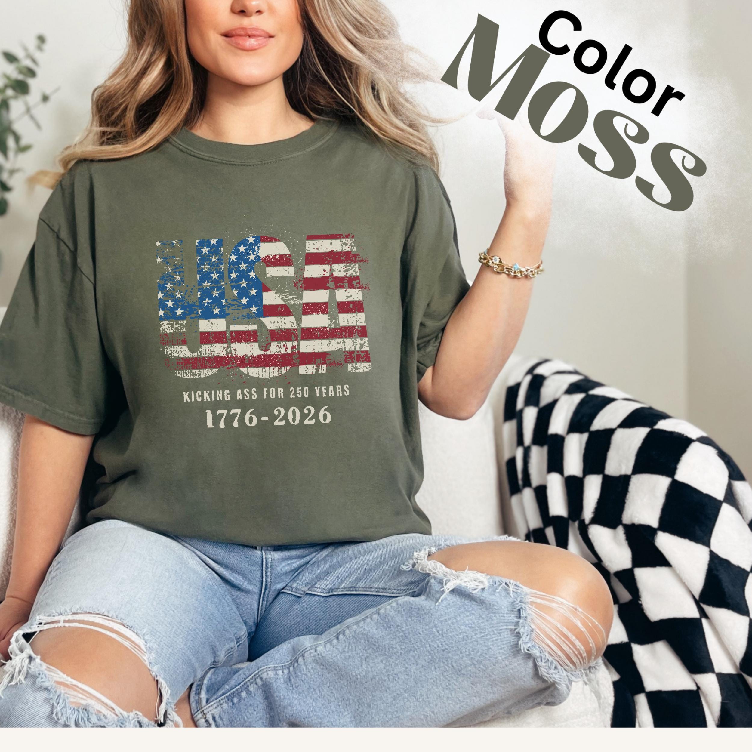 America 250th Anniversary Shirt Comfort Colors Usa Patriotic Tee