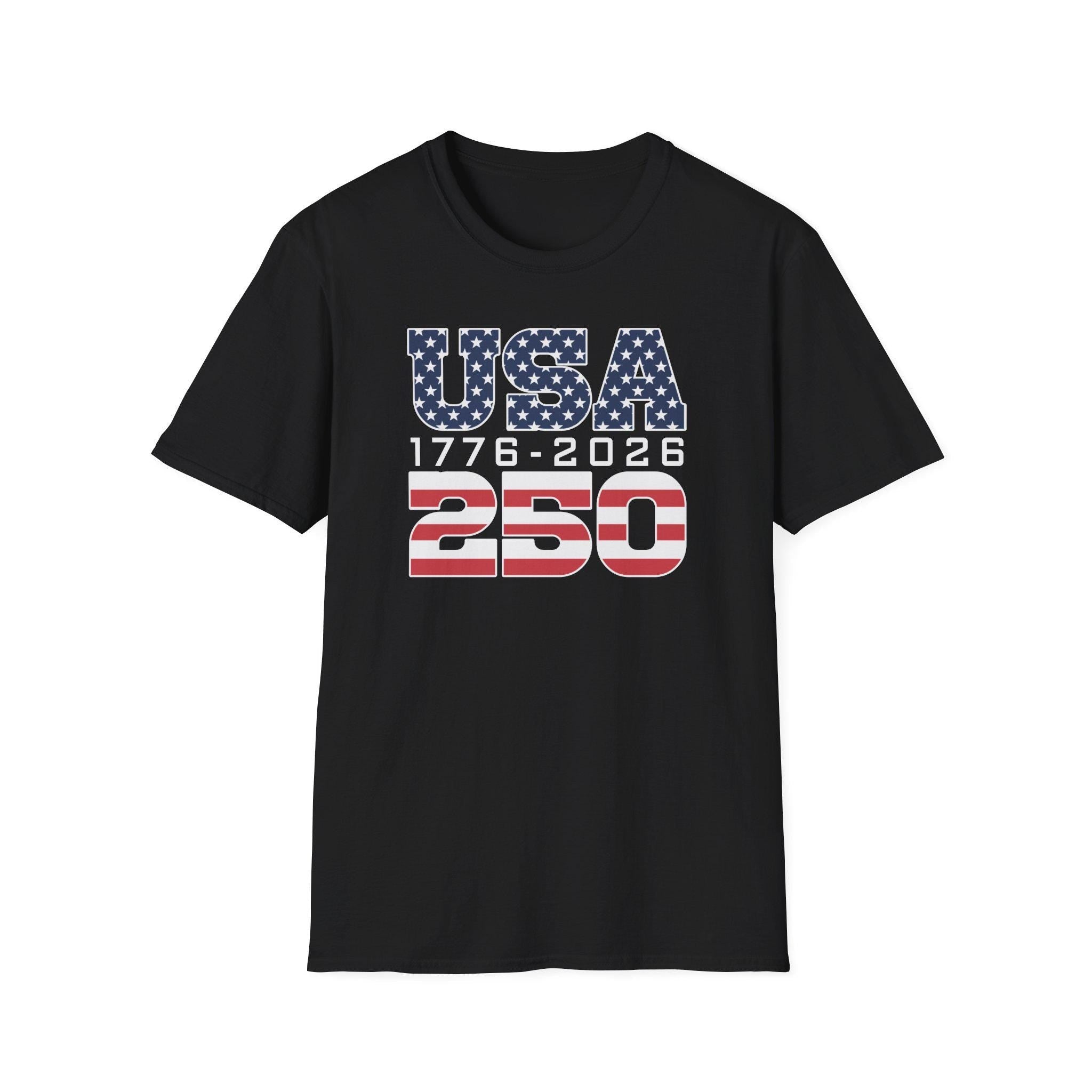Patriotic Usa 250 T Shirt Usa 250th Anniversary Tee Unisex Graphic Shirt Independence Day Gift 4th Of July 1776