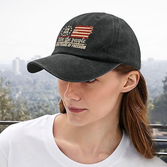 Us 250th Anniversary 250 Years Freedoms 1776 2026 Baseball Hats Funny