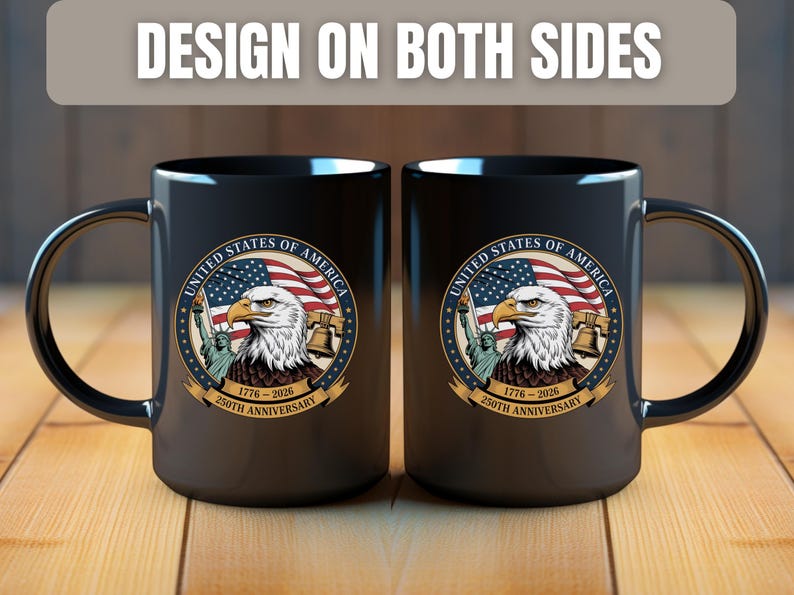 America 250th Anniversary Coffee Mug 1776 2026 United States Semiquincentennial Celebration Patriotic Veteran Gift Made In The Usa