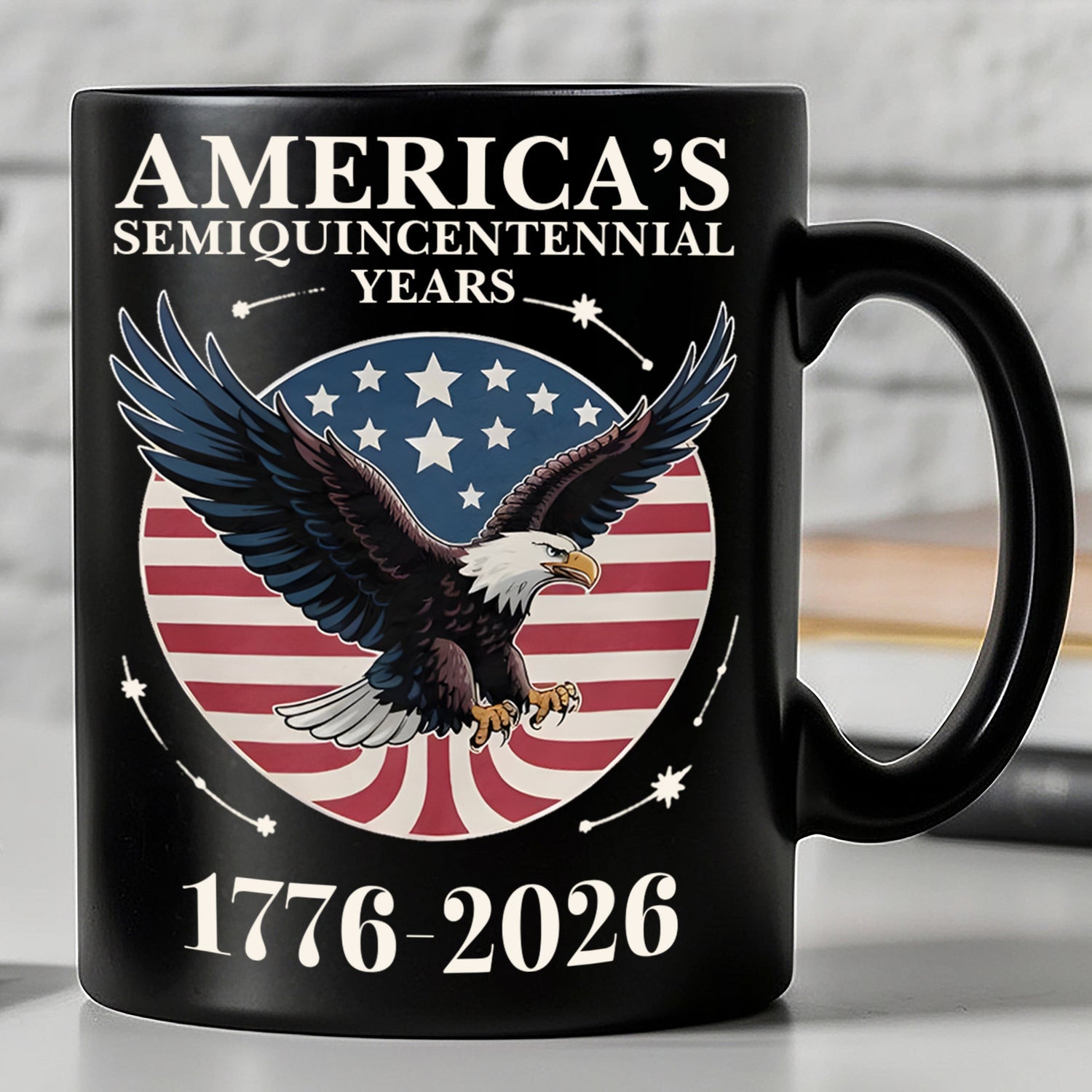 Americas 250 Years Semiquincentennial Black Mug  Happy 250th Birthday Usa  Patriotic 4th Of July Mug  America 250th Anniversary  Independence Day Black Mug