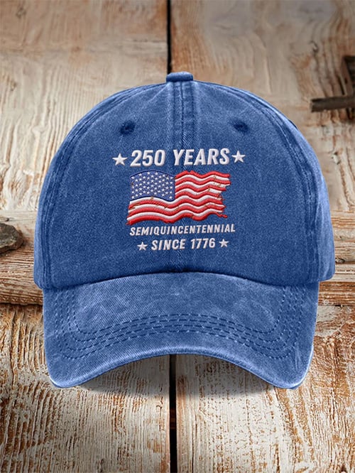 250th Anniversary Vintage Washed Cap American Independence 1776 2026 Patriotic 4th Of July