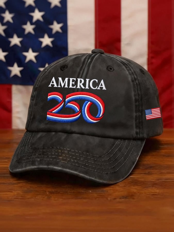 America 250th Anniversary Vintage Washed Cap American Independence 1776 2026 Patriotic 4th Of July