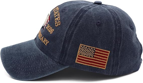 United States 250th Anniversary Hat Usa Baseball Cap 1776 2026 American Eagles Hat Patriotic Embroidered Hats For Men Women