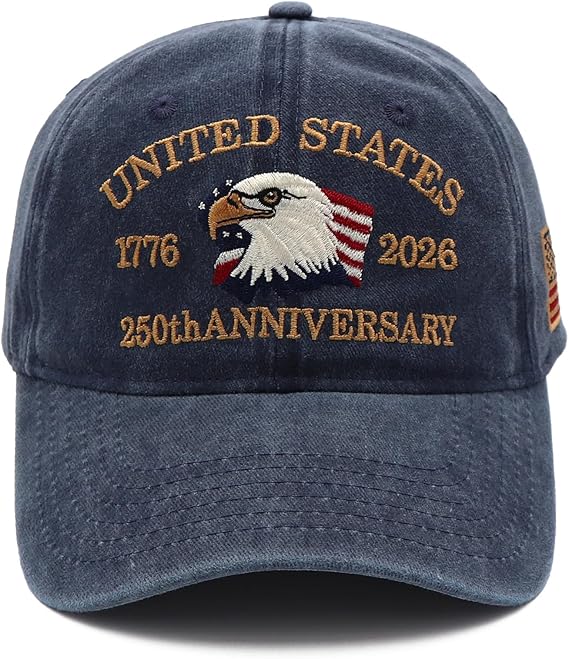 United States 250th Anniversary Hat Usa Baseball Cap 1776 2026 American Eagles Hat Patriotic Embroidered Hats For Men Women