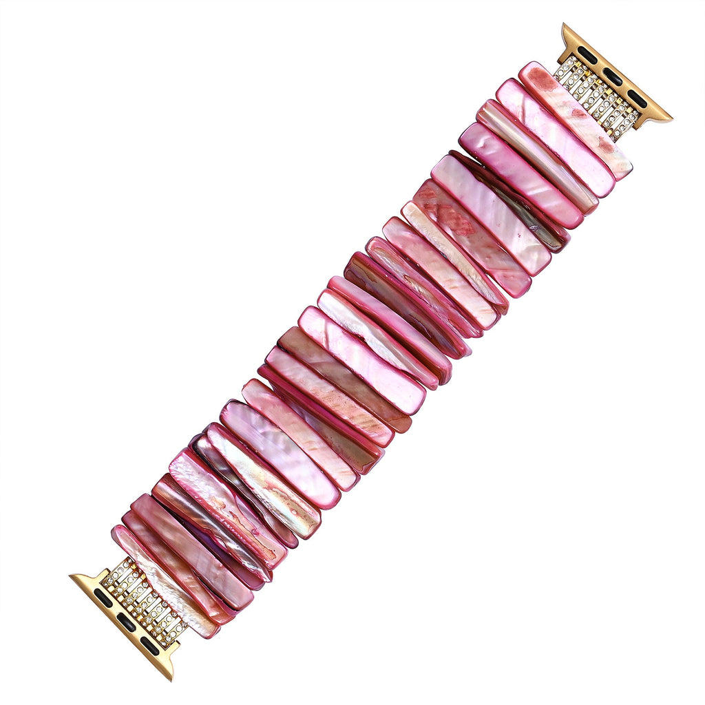 Imperial Orchid Shell Stretch Apple Watch Strap