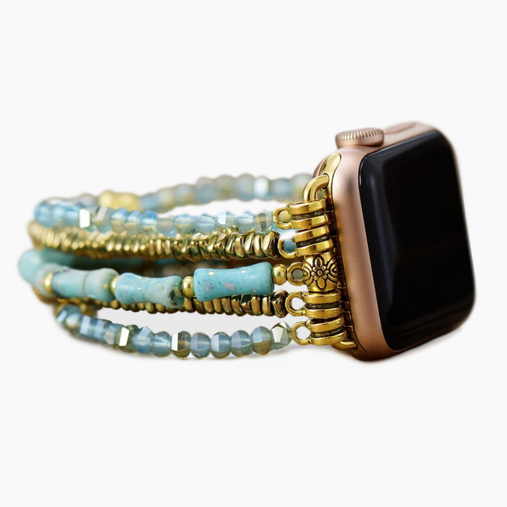 Jade Glimmer Stretch Apple Watch Strap