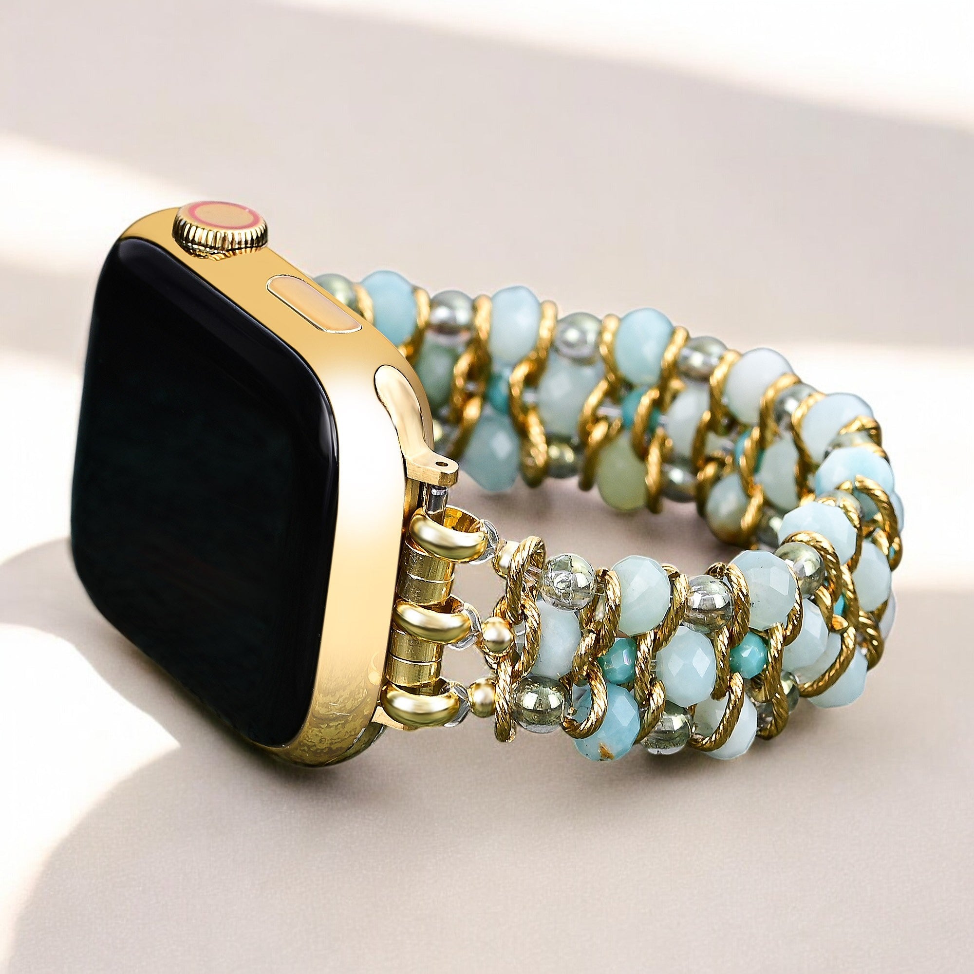 Amazonite Dream Braided Apple Watch Strap