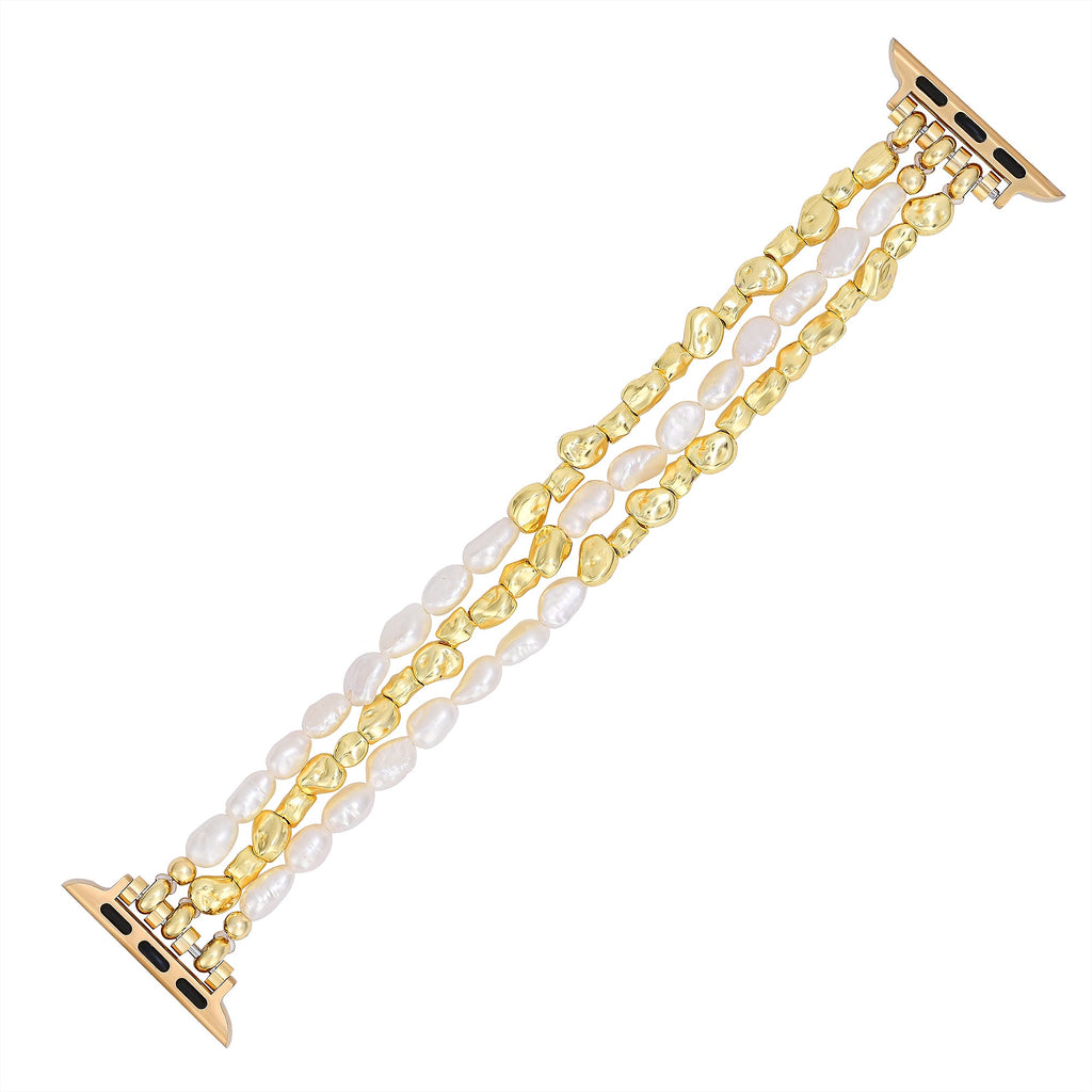 Golden Pearl Stretch Apple Watch Strap