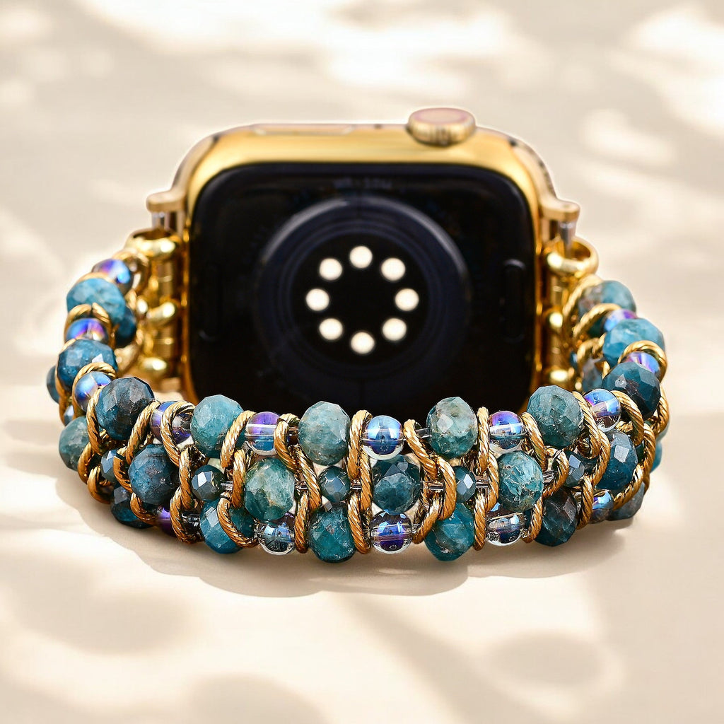 Crystal Shores Braided Stretch Apple Watch Strap