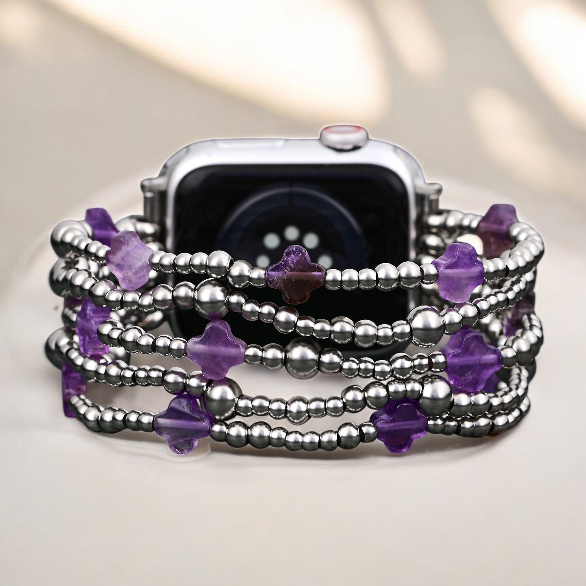 Celestial Charm Cross Stretch Apple Watch Strap