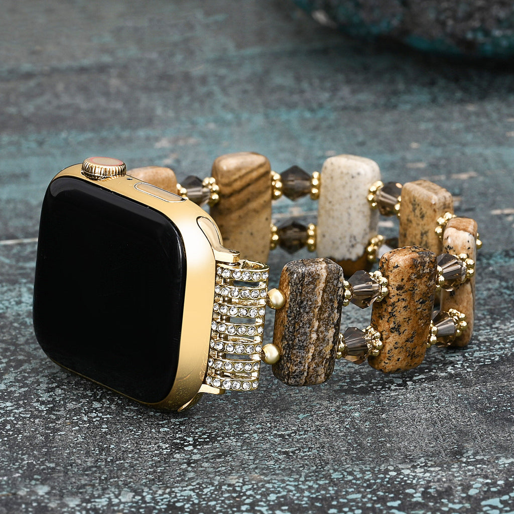 Desert Jasper Stretch Apple Watch Strap