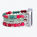Evergreen Silver Elegance Christmas Apple Watch Strap