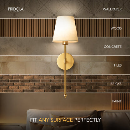 WIRELESS WALL SCONCES (SET OF 2 + 2 BULBS FREE)