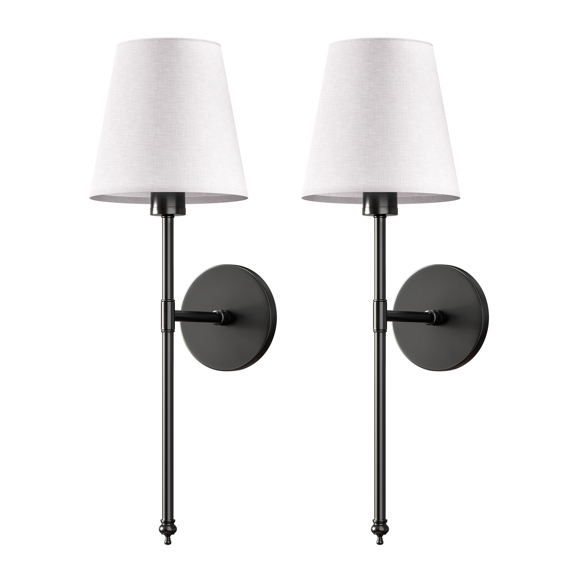 WIRELESS WALL SCONCES (SET OF 2 + 2 BULBS FREE)