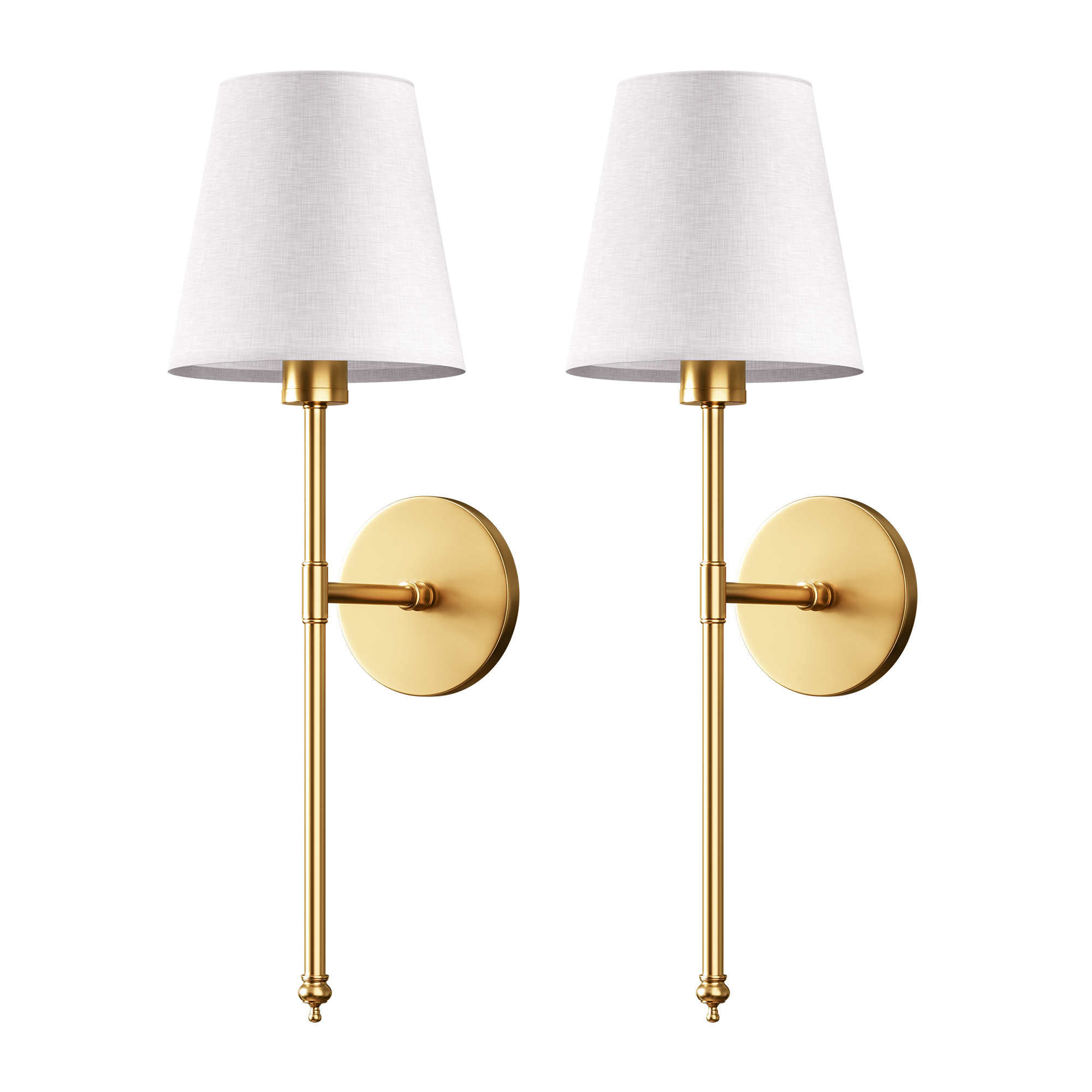 WIRELESS WALL SCONCES (SET OF 2 + 2 BULBS FREE)