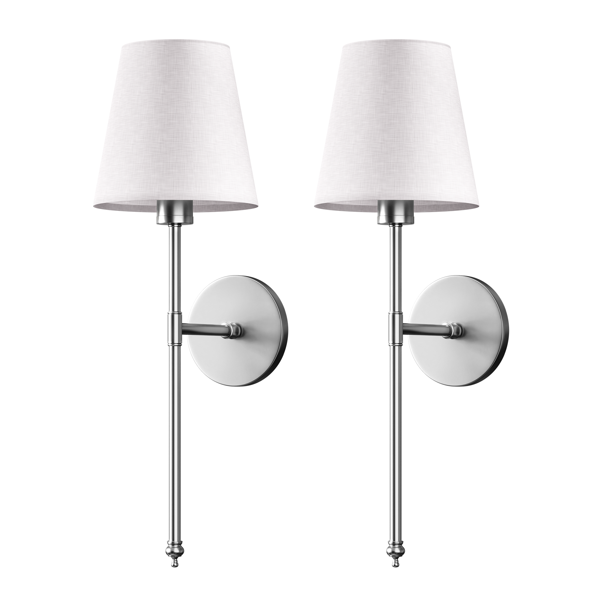 WIRELESS WALL SCONCES (SET OF 2 + 2 BULBS FREE)