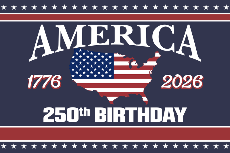 America 250 Birthday 1776-2026 Personalized Canvas Poster