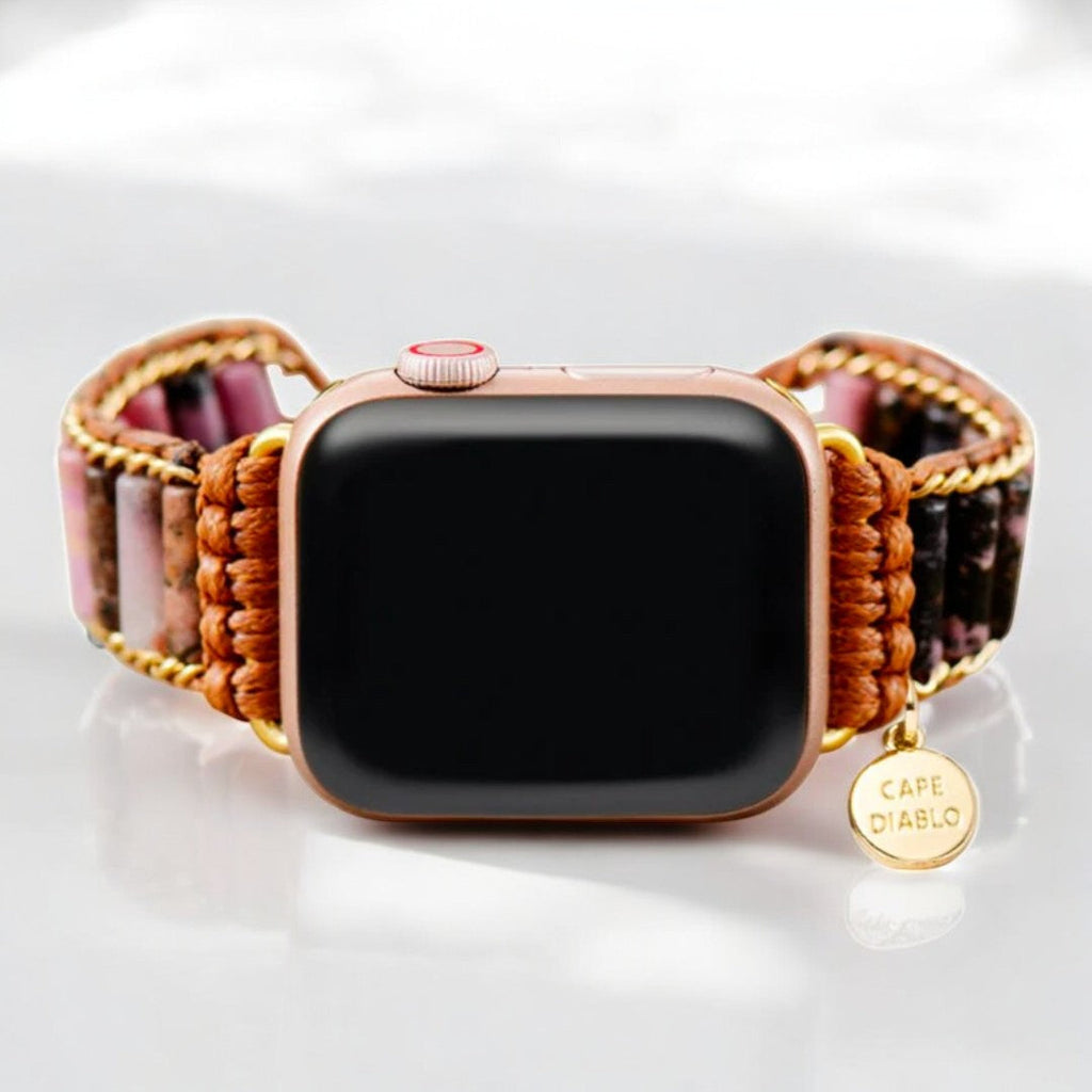 Blooming Rhodonite Apple Watch Strap