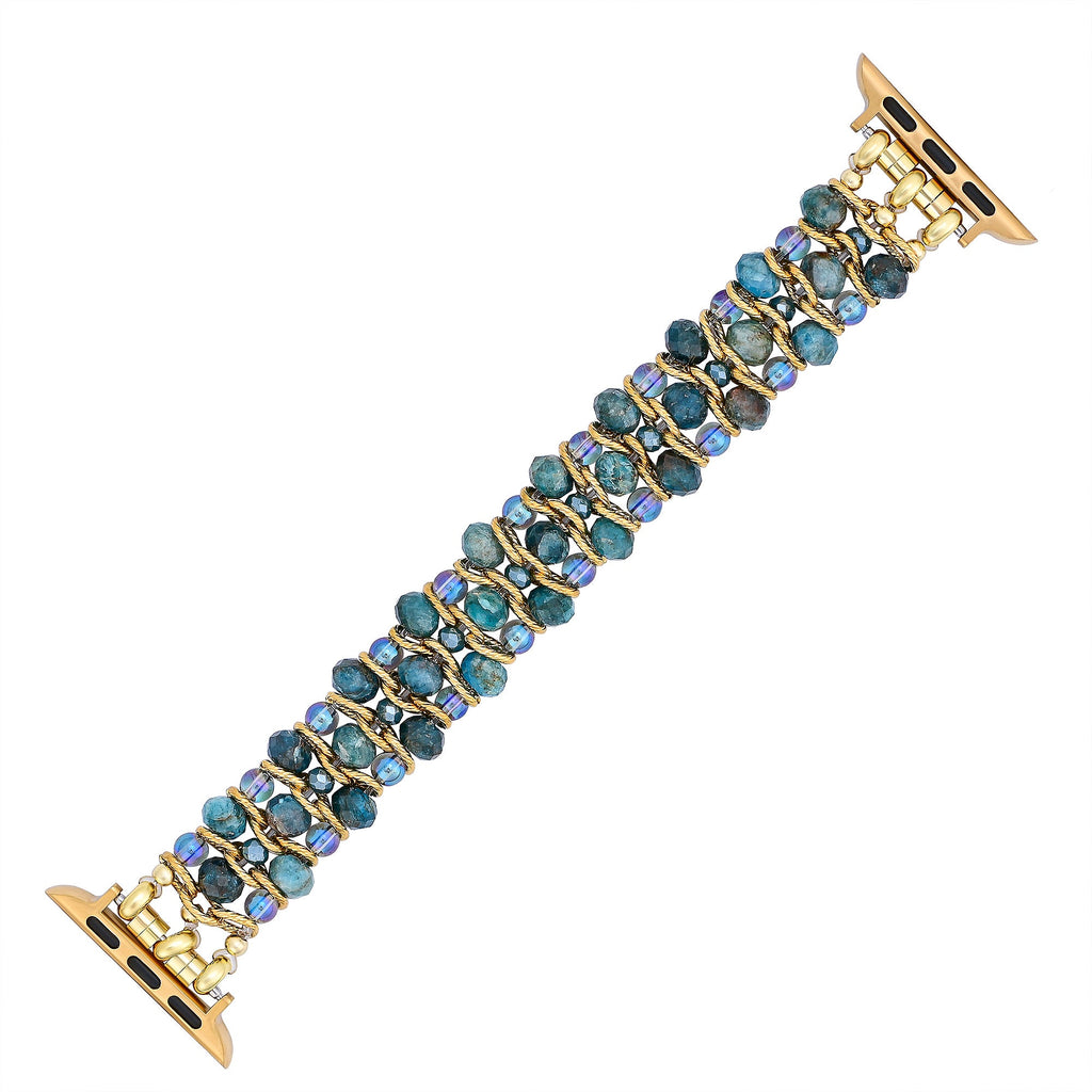 Crystal Shores Braided Stretch Apple Watch Strap